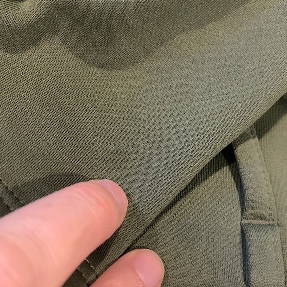 Vintage Nike ACG sz M Olive Green Fleece Lined Graphic Full Zip Women’s Hoodie - Picture 11 of 13